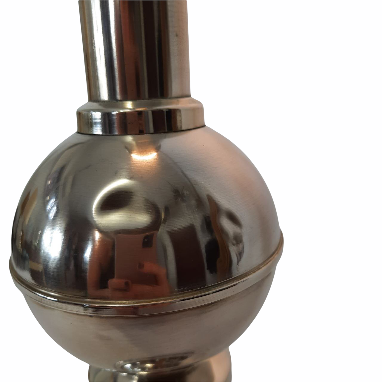 Three vintage bedside lamps in silver