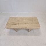 Italian travertine coffee table