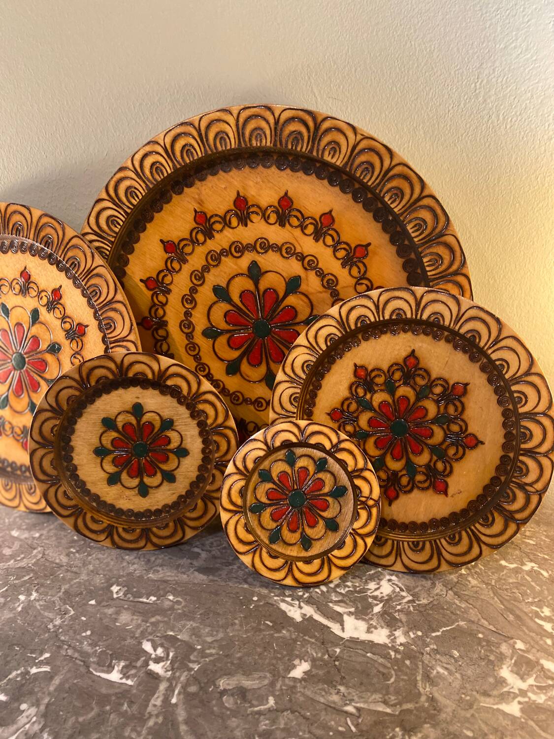 Vintage wooden dish