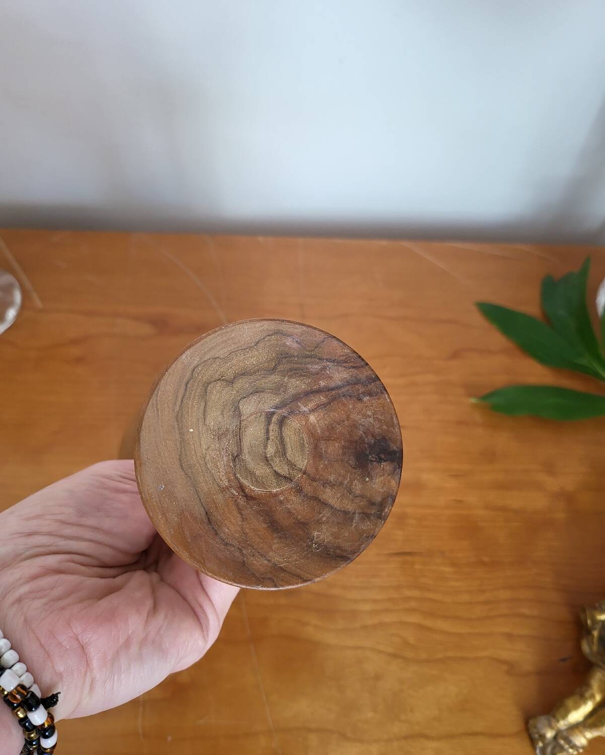 Porte chapeau en bois tourné, buis