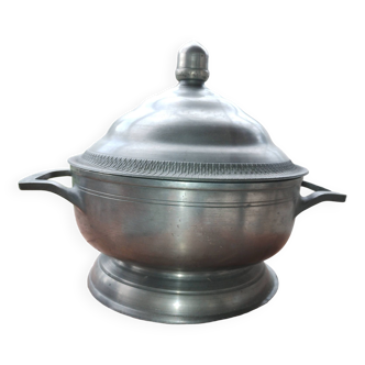 Pewter tureen