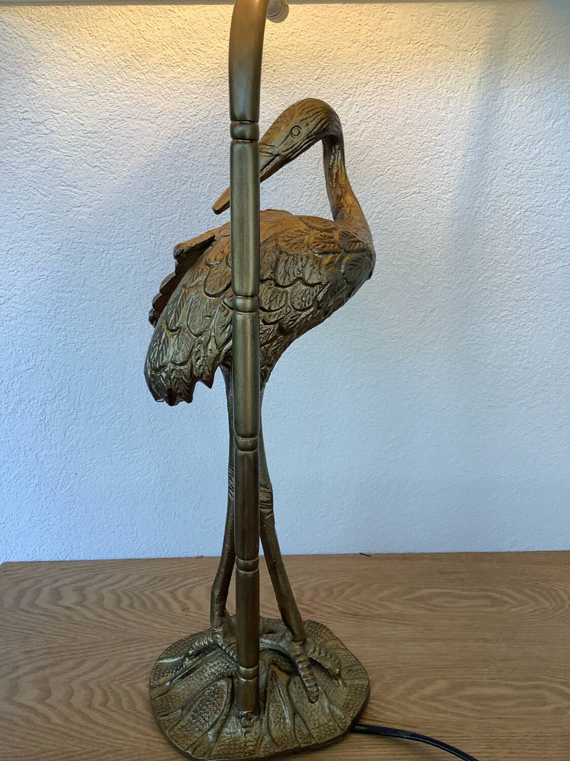 Heron lamp from the 70s by Maison Baguès