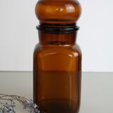Amber apothecary pot