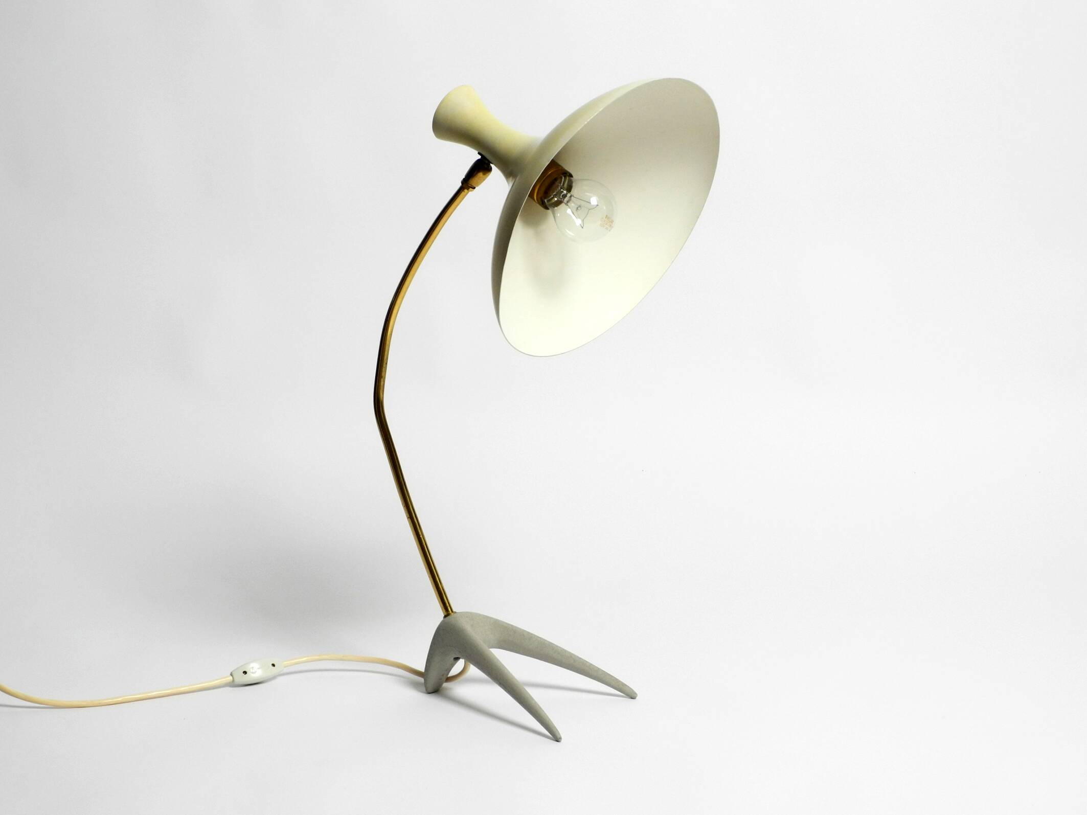 Large Mid Century crow's foot table lamp by Karl Heinz Kinsky for Cosack