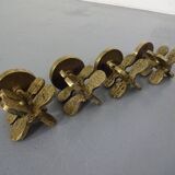 Italian Brutalist Candle Holders by Giuseppe Gallo for Gallo, 1960s, Set of 2