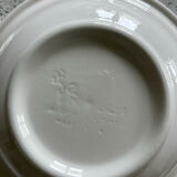 5 hollow plates in hand-speckled Italian ceramic