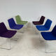 6 Cosmos chairs by Jeffrey Bernett for B&B Italia