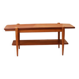 Teak coffee table, reversible top 1960