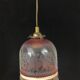 Suspension Art deco en verre et perles