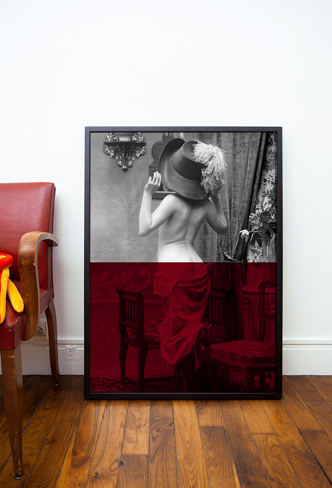 Vintage photography woman cabaret 1900 - 70 x 100 cm