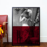 Vintage photography woman cabaret 1900 - 70 x 100 cm