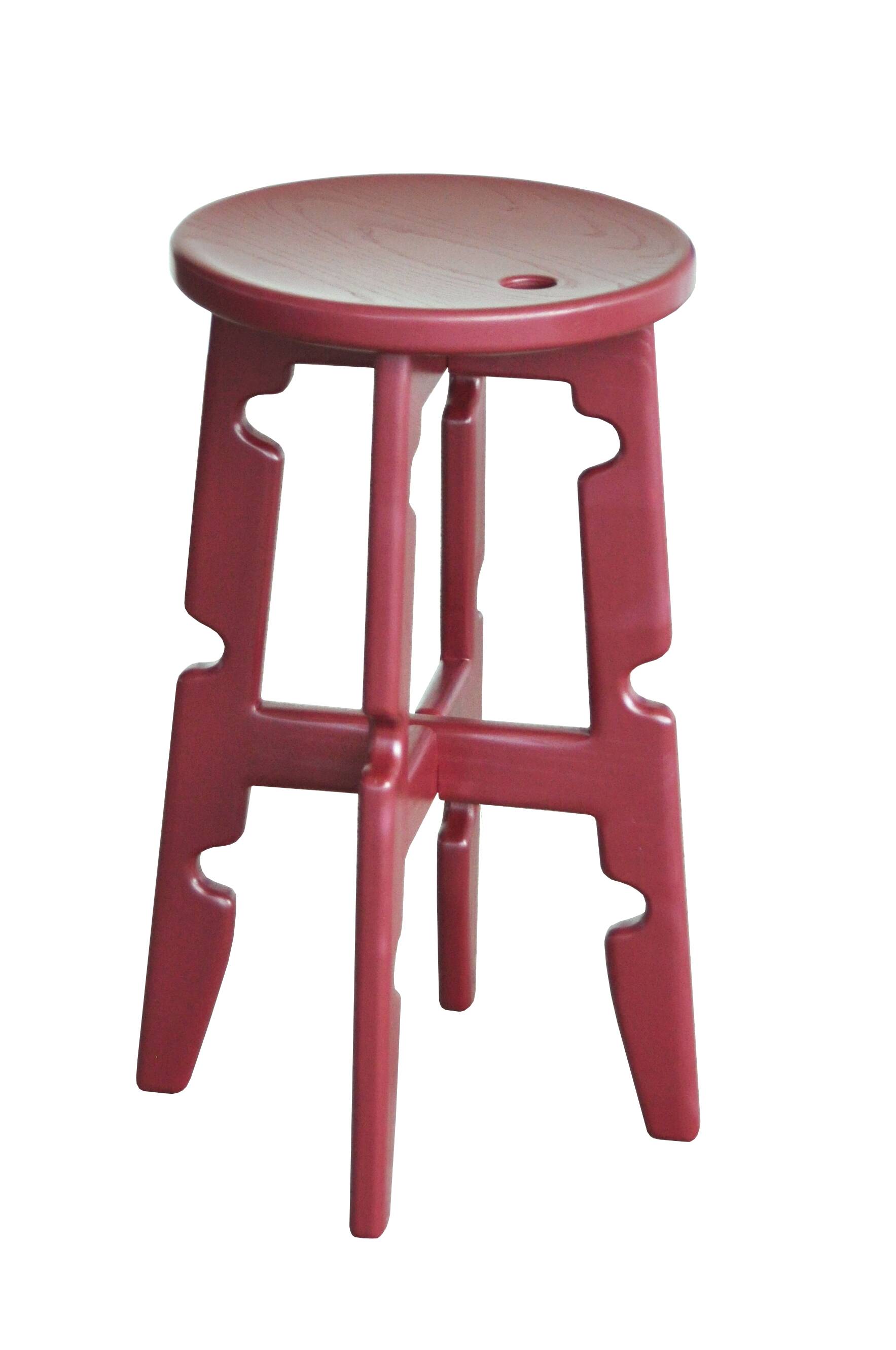 High Stool in Lacquered Ash
