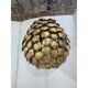 Contemporary gold florentine iron pendant light