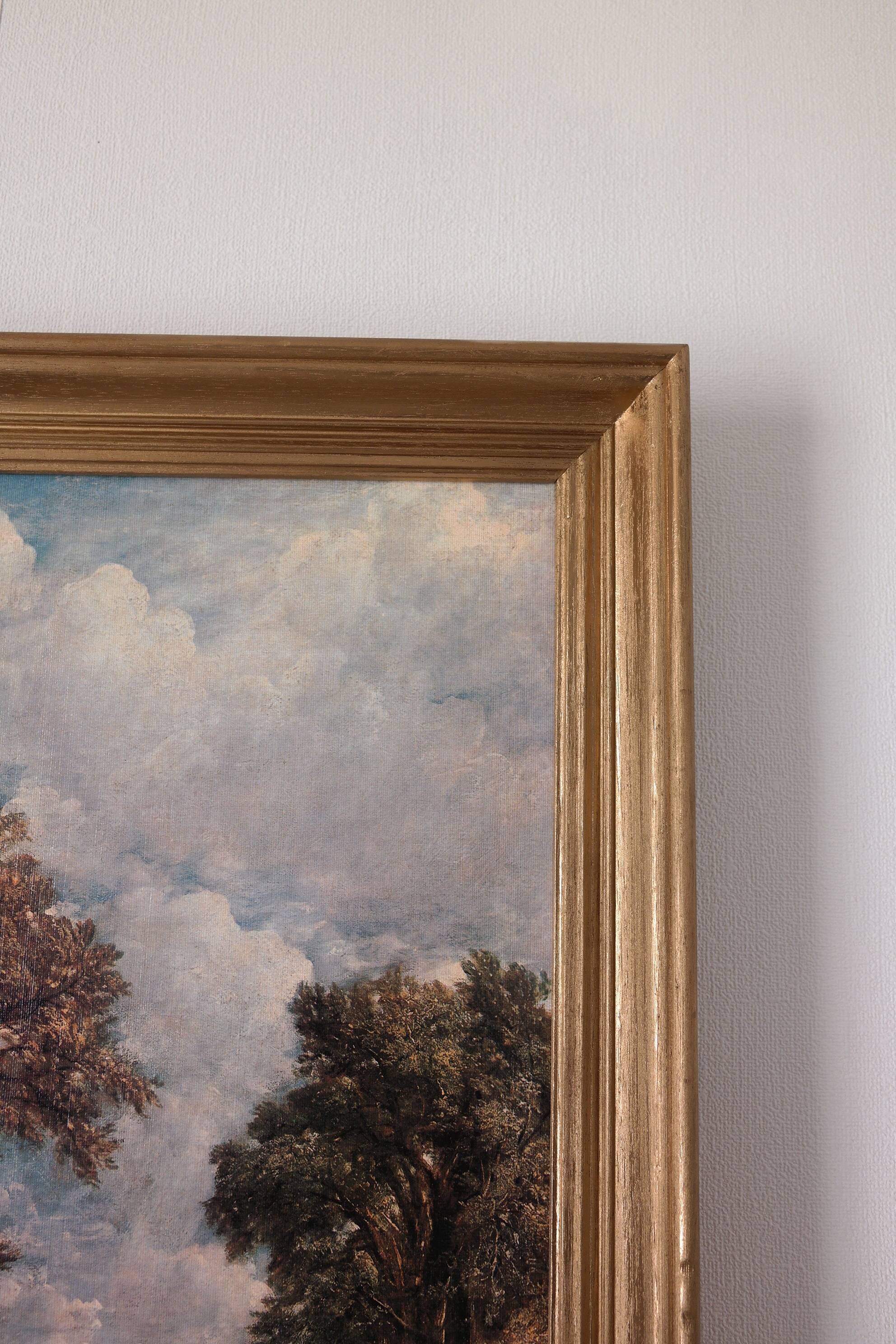 Painting old gilded frame campaign scene