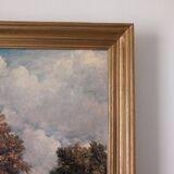 Painting old gilded frame campaign scene