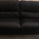 Roche Bobois 3-seater sofa - wide armrests/leather (w. 240 x h. 82)