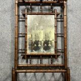 Chinese style bamboo coat rack with umbrella stand circa 1880
