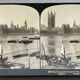 Old photography stereo, stereograph, luxury albumine 1903 Palace of Parliament, London