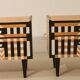 Pair of bedside table restyled swing door year 60