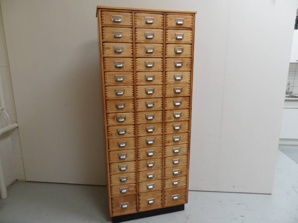 Vintage apothecary cabinet with 45 drawers