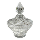 Elegant crystal candy box, with geometric design, Boho-Chic style