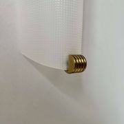 Pair of vintage brass and perspex wall lights, France 1960
