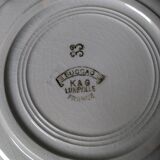 Set of 6 Art Deco plates in Lunéville porcelain model SUCCAO