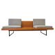Mid century 2 seater Design Sofa/daybed in mahogany - 1970 / Czechoslovakia