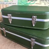 2 flight attendant suitcases
