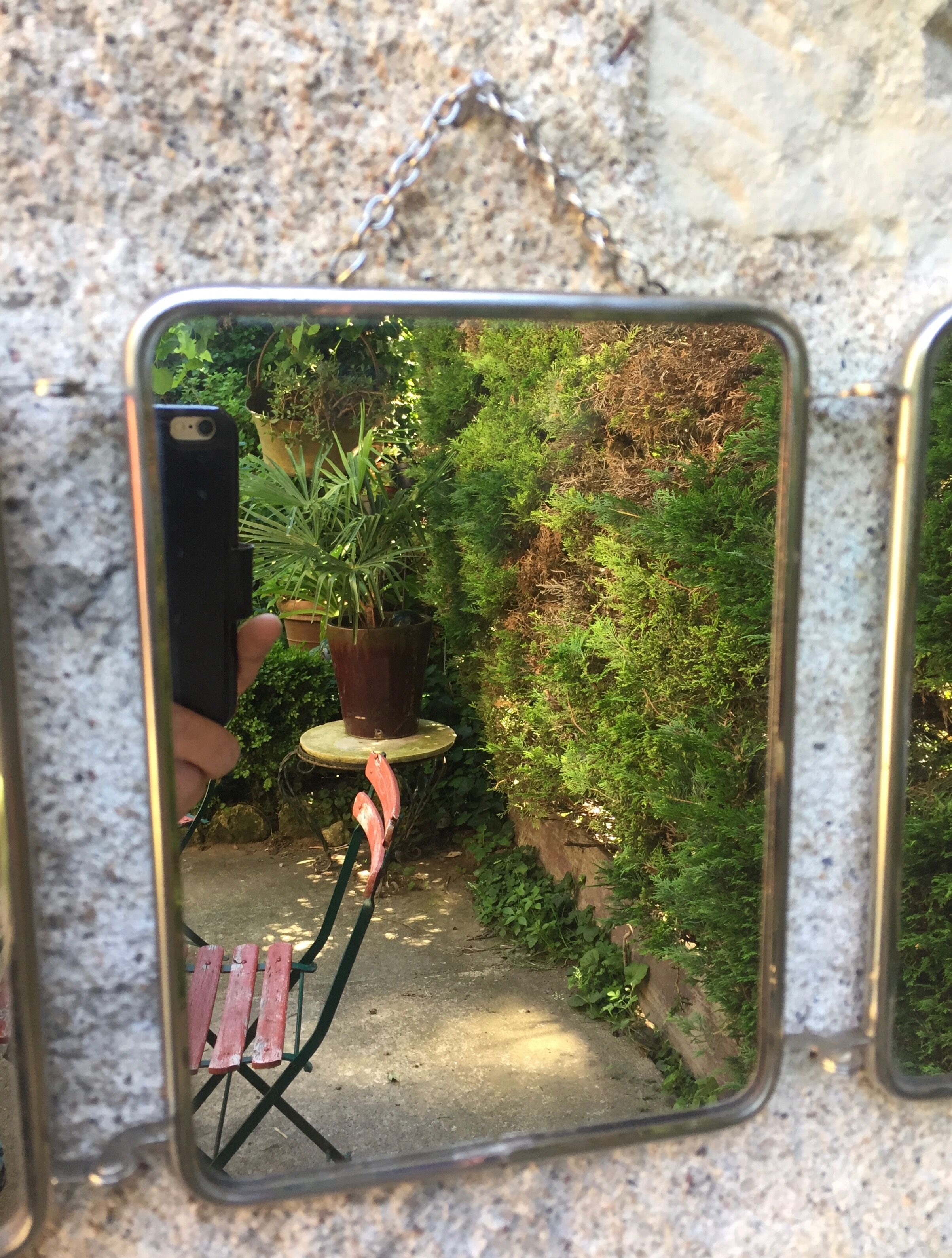 Barber triptych mirror 49 x 20 cm