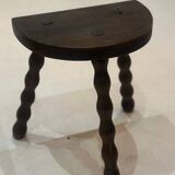 Vintage tripod stool - ball wood