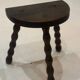 Vintage tripod stool - wooden balls