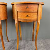Pair of Louis XV Style Bedside Tables, Late 19th Century