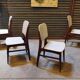 Lot de 4 chaises allemande Kondor Möbelwerk 1960