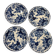 Set of 4 plates creil montereau