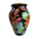 Vase polychrome Vallauris jtf floral 50