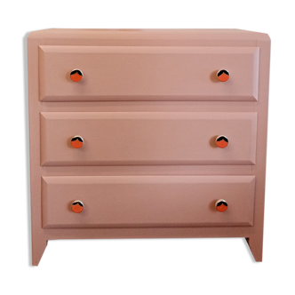 Vintage chest of drawers 3 drawers Ottoman Pink