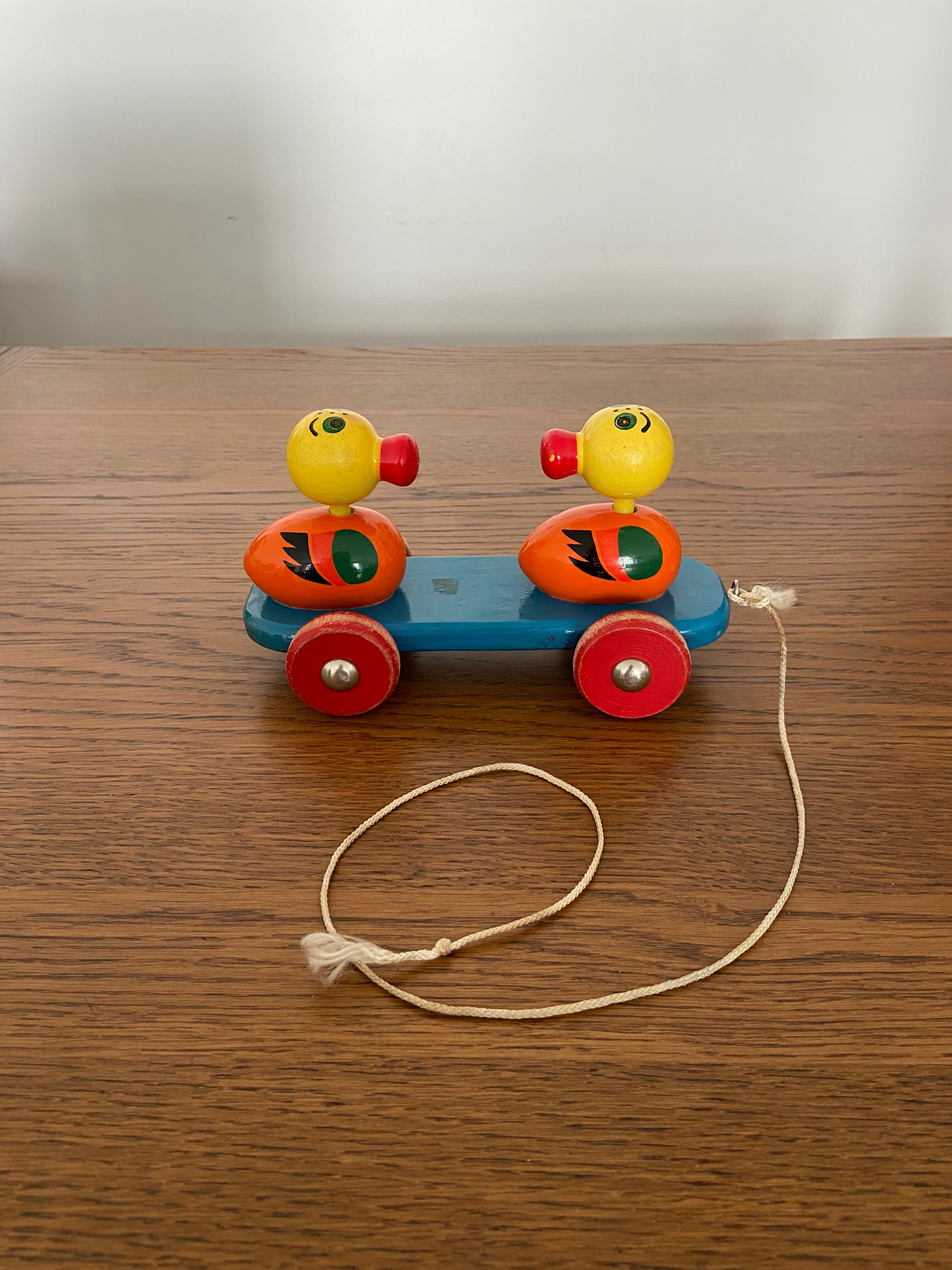 Wooden ducks to shoot