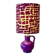 Expressive table lamp in Plum Black made from a vintage design vase by WGP.