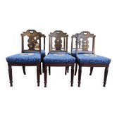 Set of 6 English chairs - Victorian
