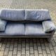 Cassina Maralunga 2 seater sofa, light gray Vico Magistretti
