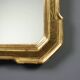 Antique cabaret mirror in gilded wood, Italy, mid-19th century.