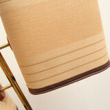 Lampadaire des années 1960 en teck et laiton