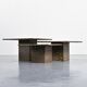 Set of three nesting tables "Fossil", Switzerland, circa 1970
