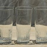 6 grands verres à orangeade en verre