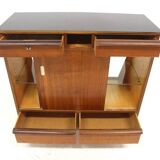 Meuble-comptoir de métier en acajou, Suède, 1950