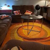 Van Der Rohe Italy Bauhaus' MR coffee table, occasional glass/chromed steel