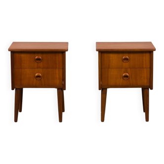 Pair of Scandinavian nightstands, Norway 1960s
