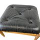 Eric Merthen Vintage Black Swedish Pouf / Footstool
