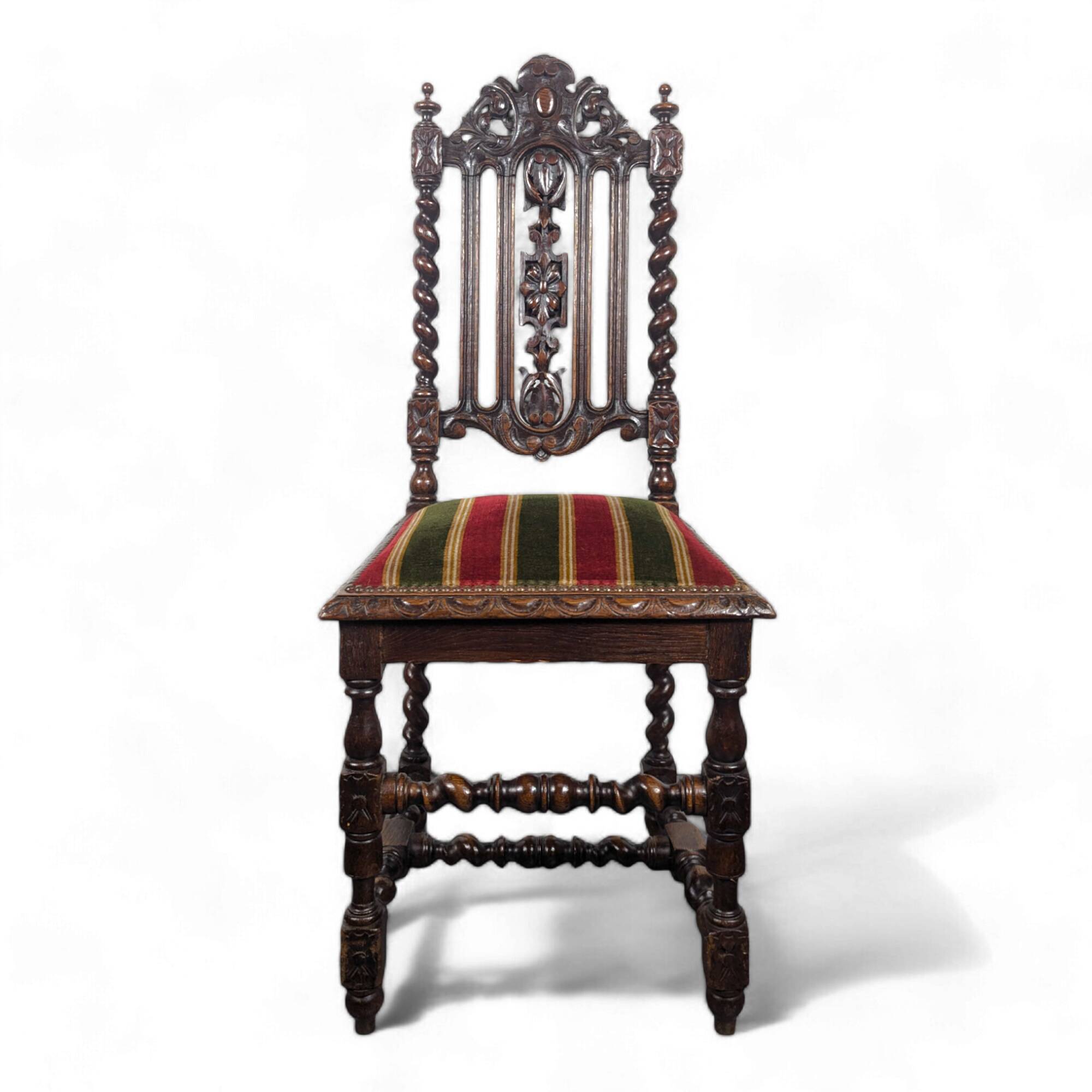 Louis XIII style oak chair